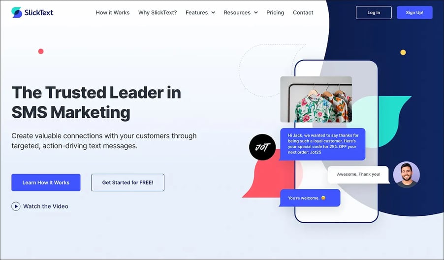 SlickText SMS marketing app
