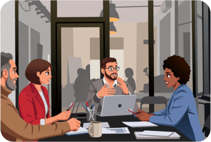Mogli Jane In A Meeting