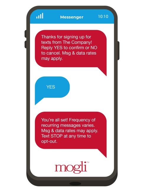 Example of a double opt-in strategy