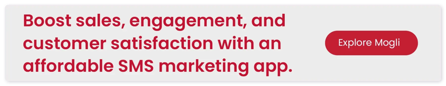 Boost sales, engagement, and customer satisfaction with an affordable SMS marketing app.