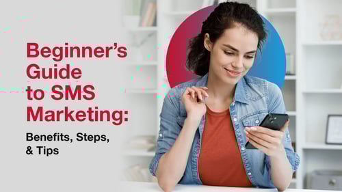 The title of the post, “Beginner’s Guide to SMS Marketing: Benefits, Steps, & Tips