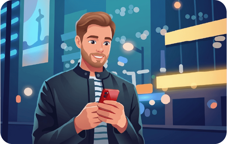 Mogli-John-Texting Mogli-John-Texting