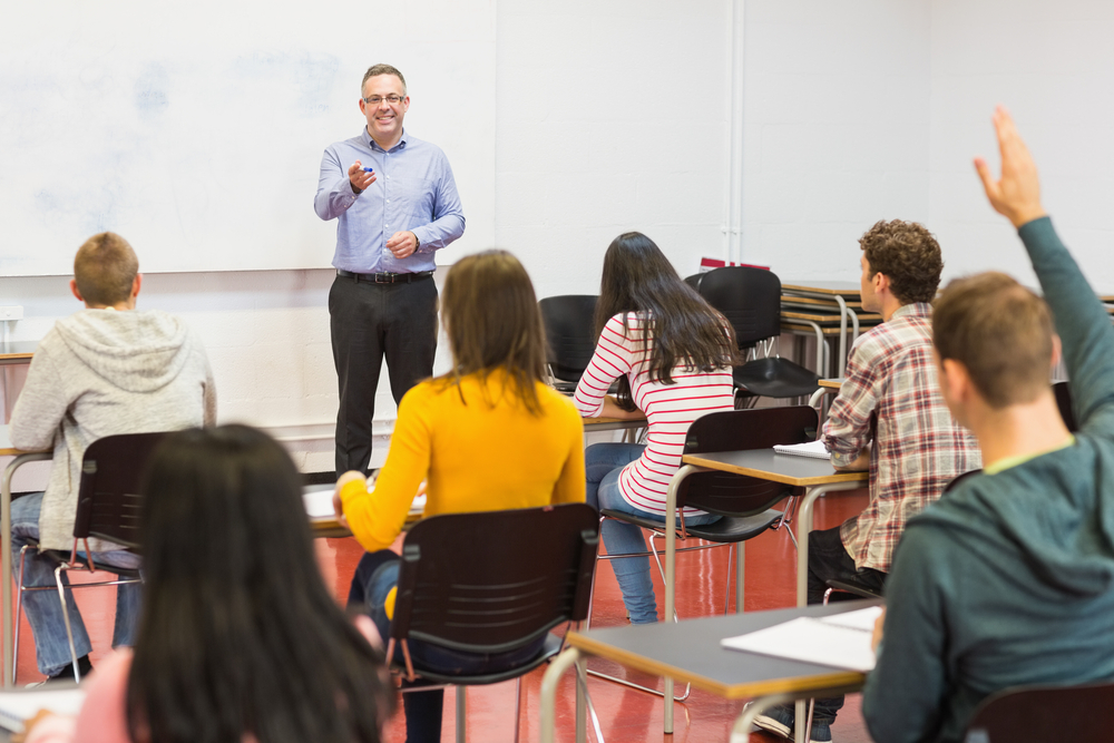 School classroom that uses mogli sms and whatsapp in salesforce for school communications