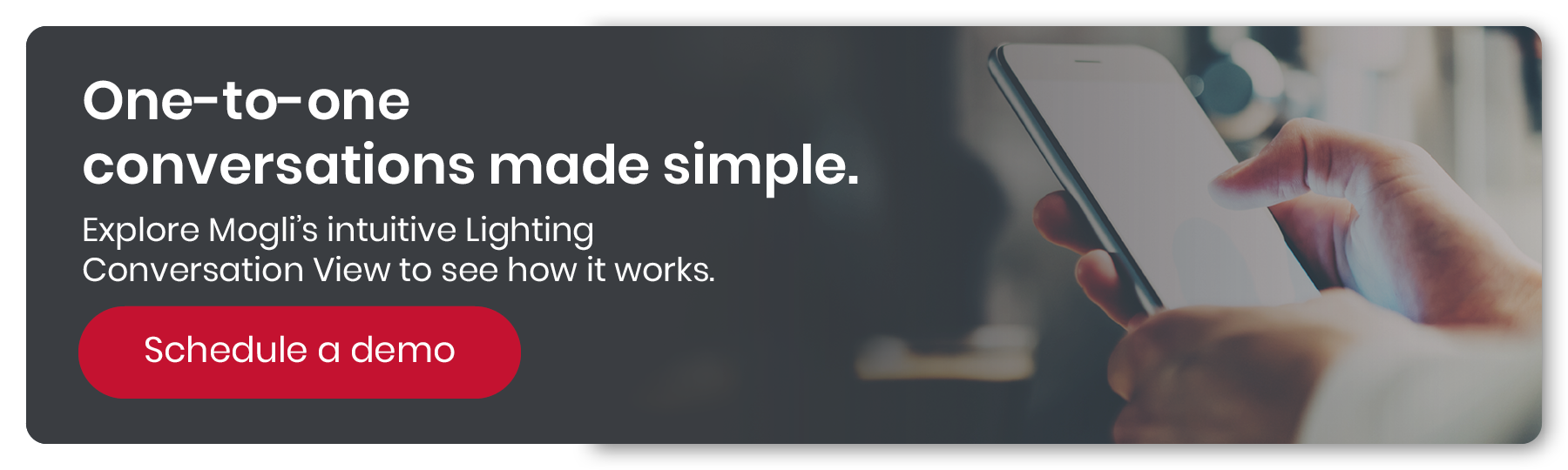 Mogli makes text message conversations in Salesforce simple. Schedule a demo to see how.