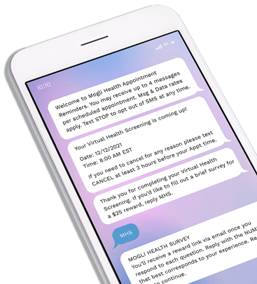 Confirm or follow up on appointments with Mogli SMS