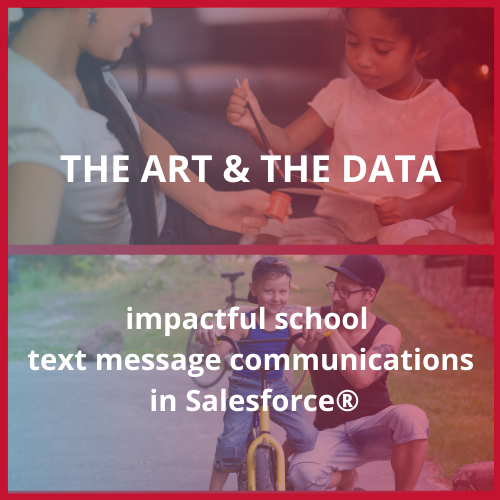 the art and the data: impactful school text message communications in salesforce blog thumbnail image.